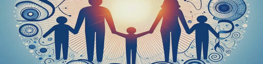 An image of a family holding hands!