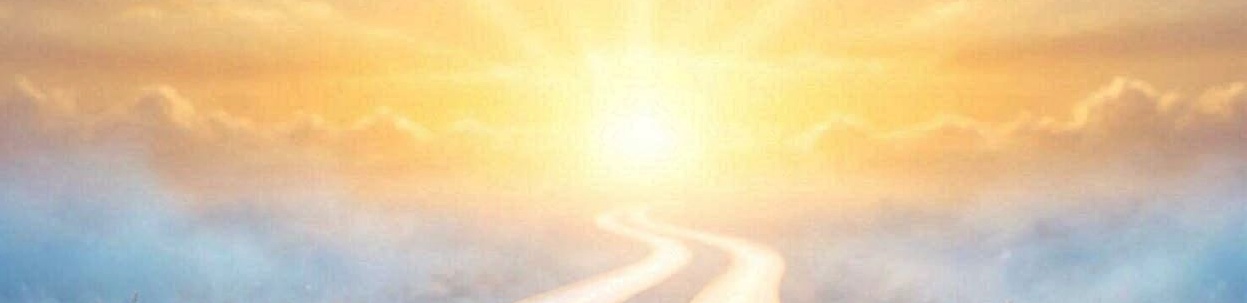 Sunlight shining through thick clouds with bright rays spreading across the sky, creating a warm and heavenly atmosphere. 