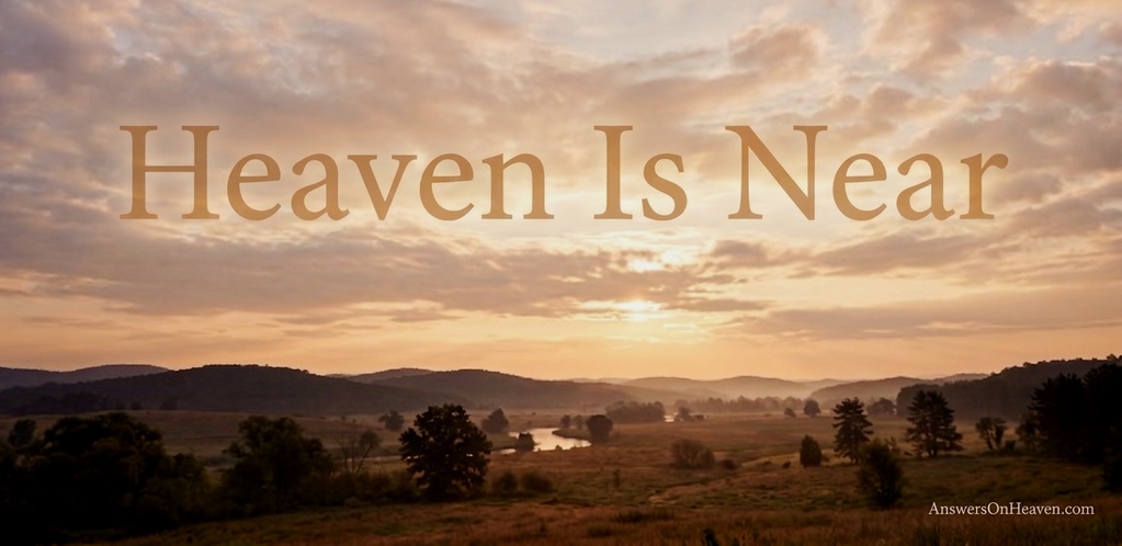 “A peaceful moment reflecting the nearness of heaven and God’s presence close to His people.”